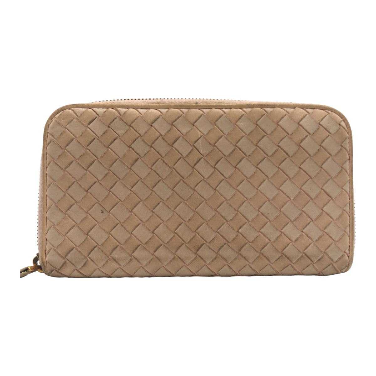 BOTTEGAVENETA ボッテガヴェネタ イントレチャート ベージュ レザー 114076 V0013 6900 長財布 ロングウォレット  レディース