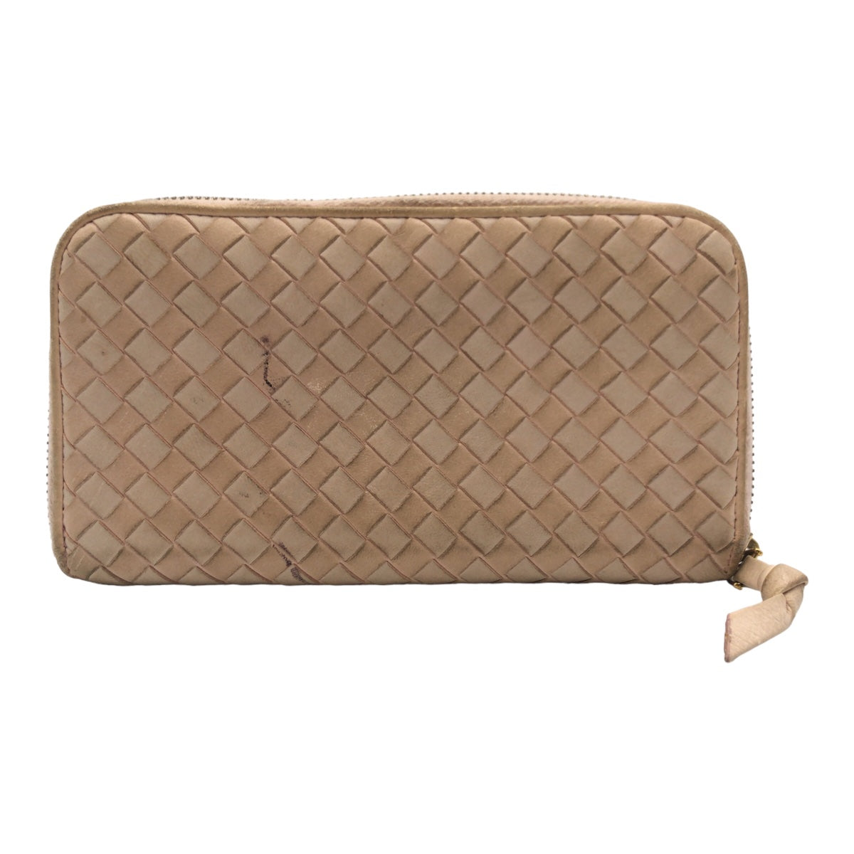 BOTTEGAVENETA ボッテガヴェネタ イントレチャート ベージュ レザー 114076 V0013 6900 長財布 ロングウォレット  レディース