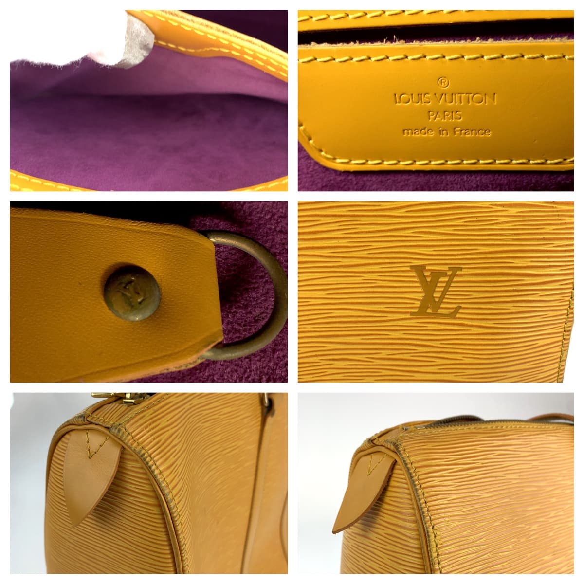 LOUIS VUITTON ルイヴィトン エピ フラネリー SPO イエロー 黄 ゴーウド金具 エピレザー ショルダーバッグ 肩掛けバッグ  レディース