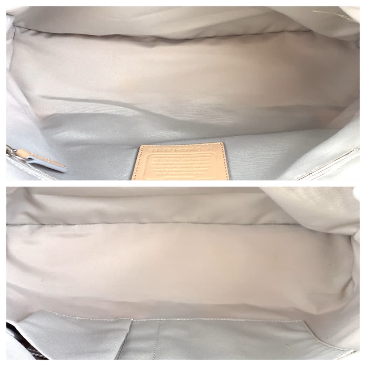COACH コーチ シグネチャー ホワイト 白 グレー PVC F29183 トートバッグ ハンドバッグ  レディース