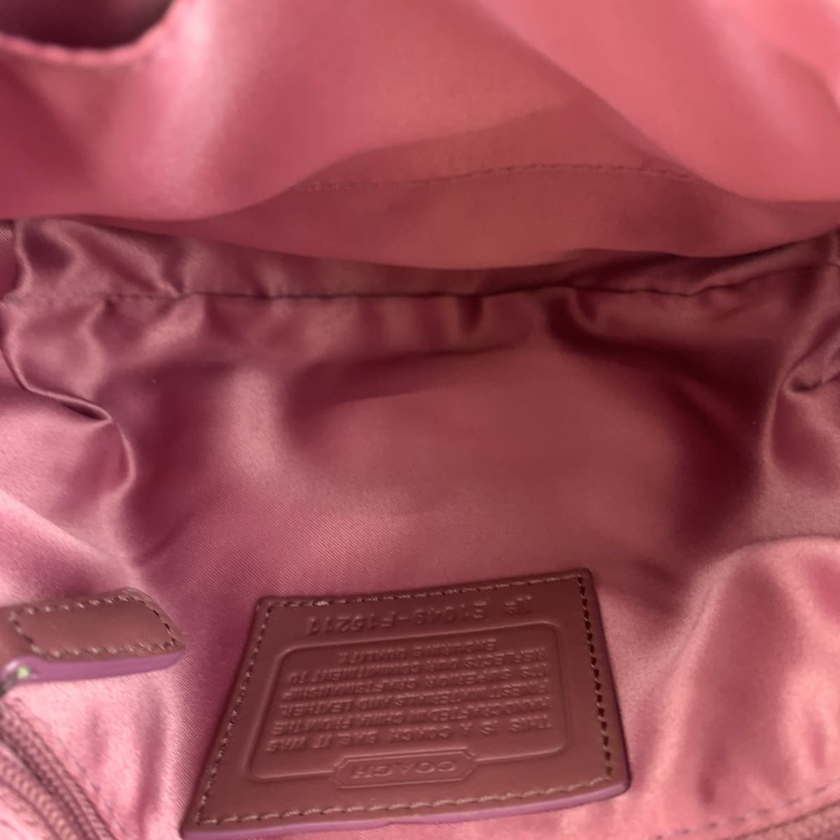 COACH コーチ ホースアンドキャリッジ ピンク キャンバス / レザー F15211 ショルダーバッグ 斜め掛け  レディース