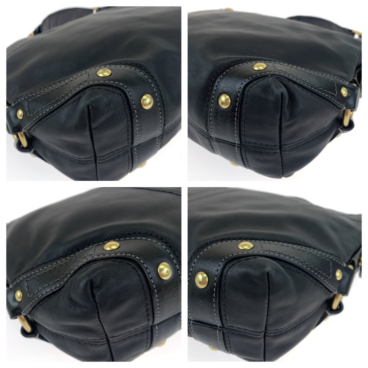 COACH コーチ ブラック 黒 レザー 10615 ショルダーバッグ 肩掛け  レディース