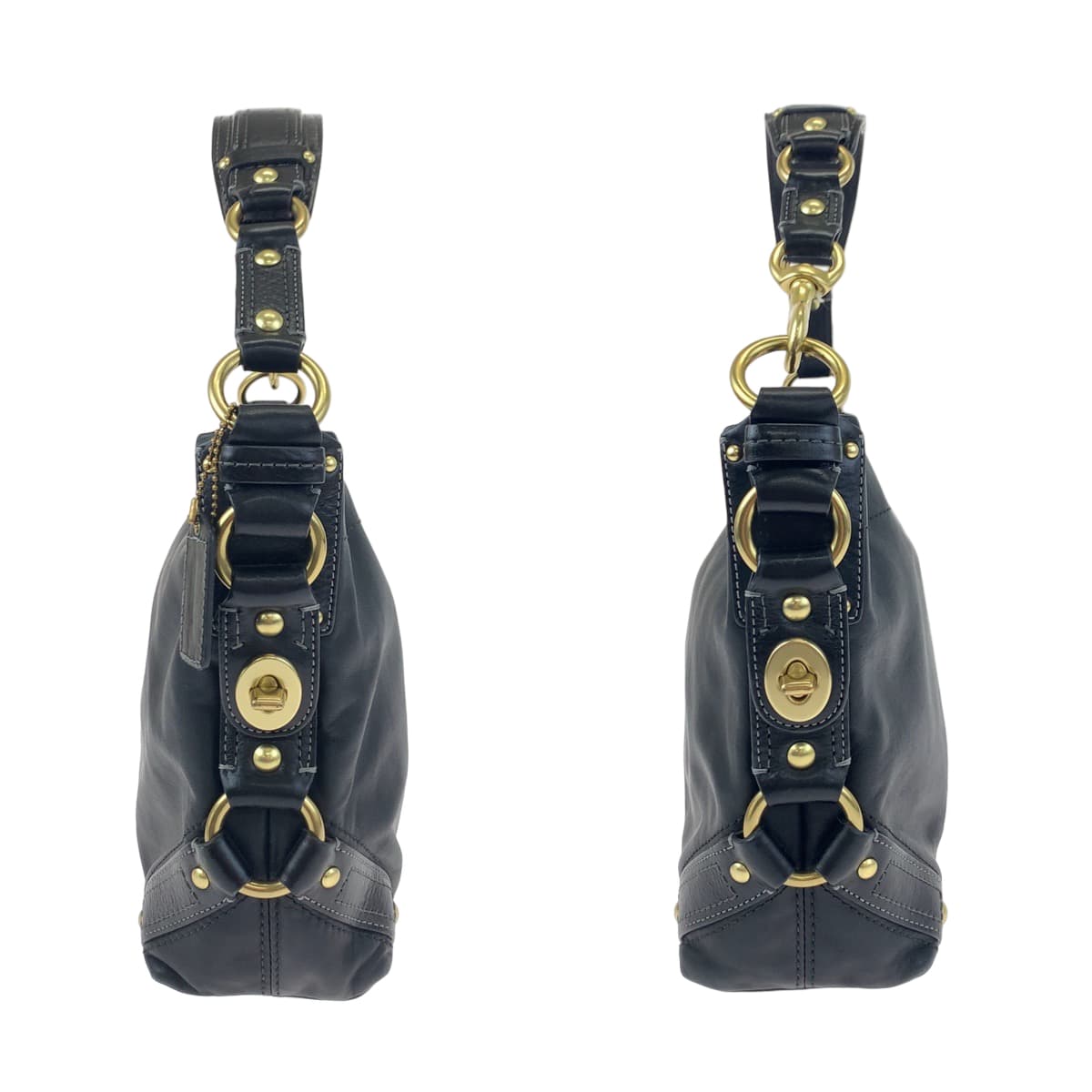 COACH コーチ ブラック 黒 レザー 10615 ショルダーバッグ 肩掛け  レディース