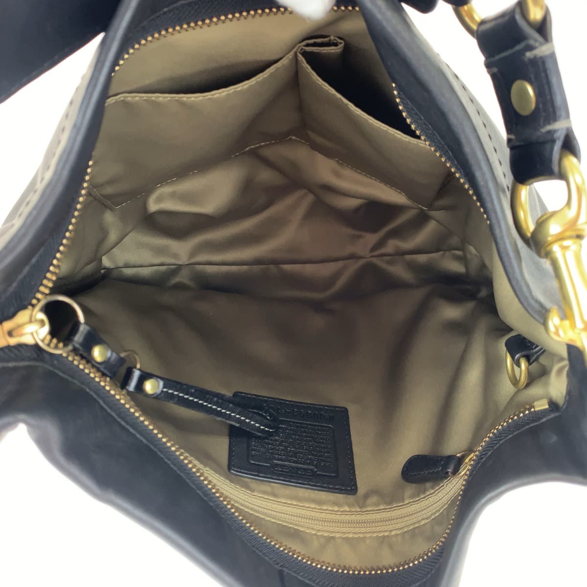 COACH コーチ ブラック 黒 レザー 10615 ショルダーバッグ 肩掛け  レディース