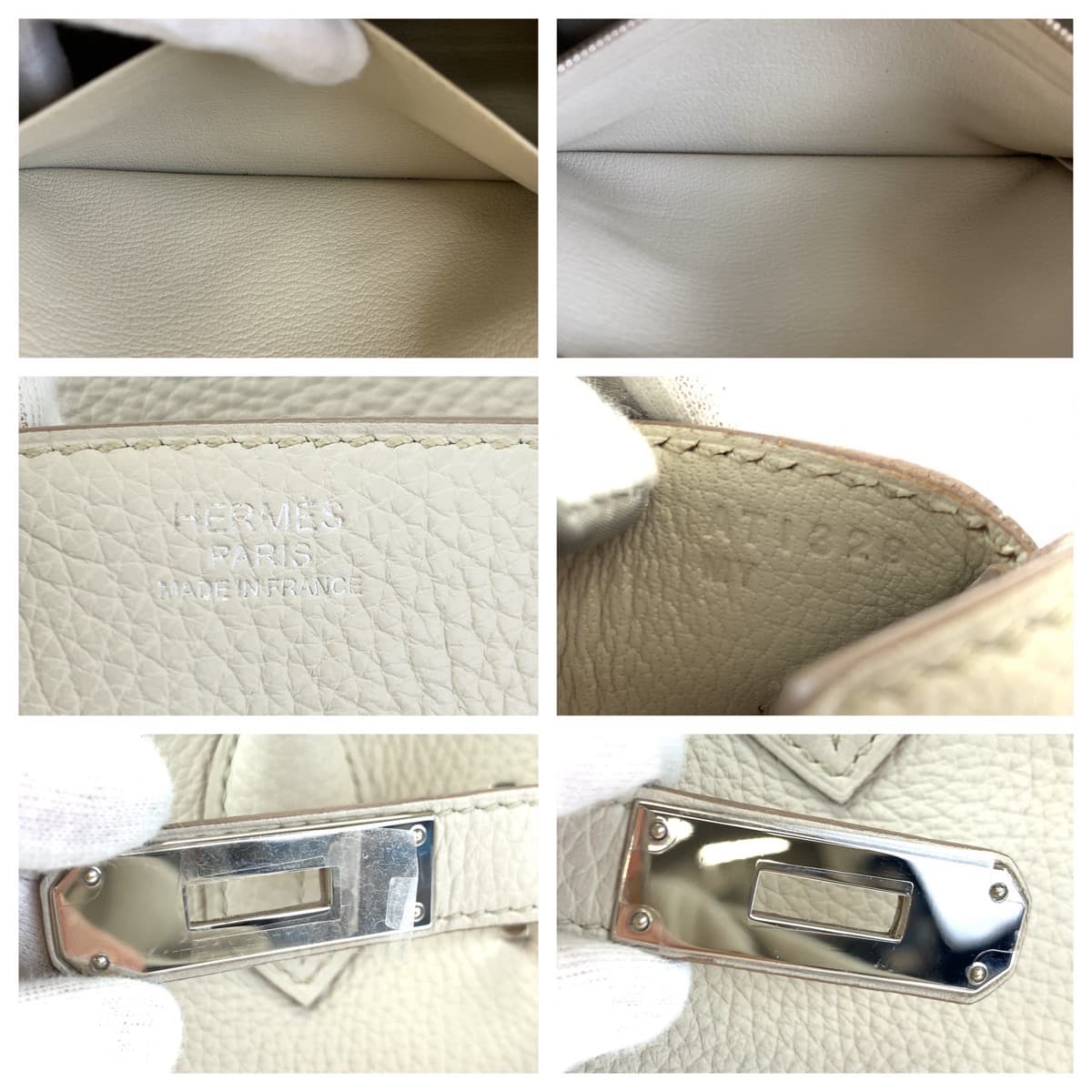 HERMES エルメス バーキン30 ベトン ベージュ シルバー金具 トゴ ハンドバッグ トートバッグ A刻印  レディース