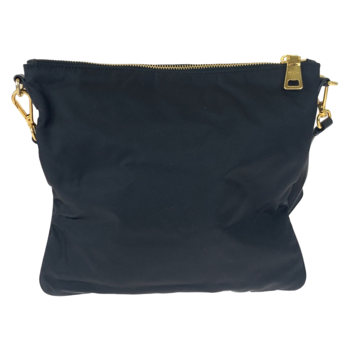 PRADA Prada Tessuto Ribbon Black Nylon Shoulder Bag Crossbody Women's