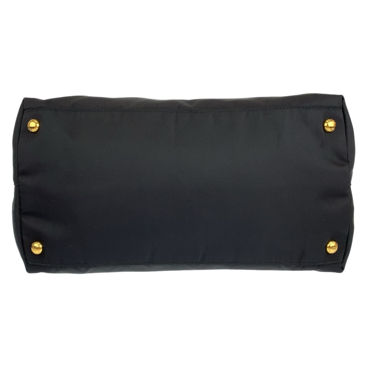 PRADA Prada Saffiano Tessuto Black Gold Hardware Nylon/Leather Handbag Shoulder Bag 2WAY Women's