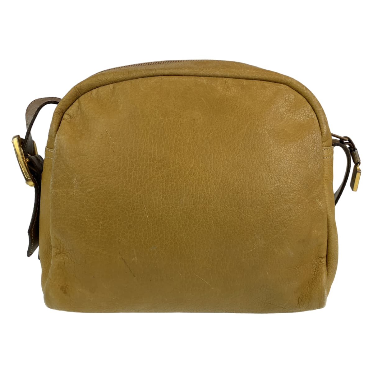 LOEWE ロエベ アナグラム ベージュ 茶 ゴールド金具 レザー ショルダーバッグ 肩掛けバッグ  レディース