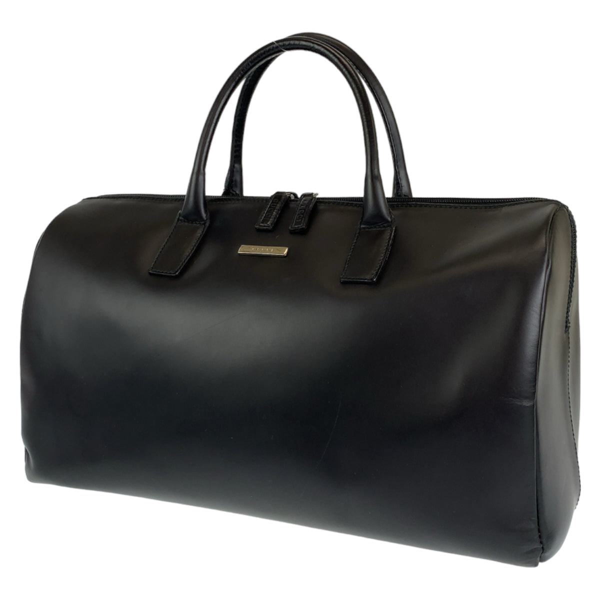 GUCCI グッチ ブラック 黒 シルバー金具 レザー 0122123 1060 6 ボストンバッグ 旅行バッグ  メンズ