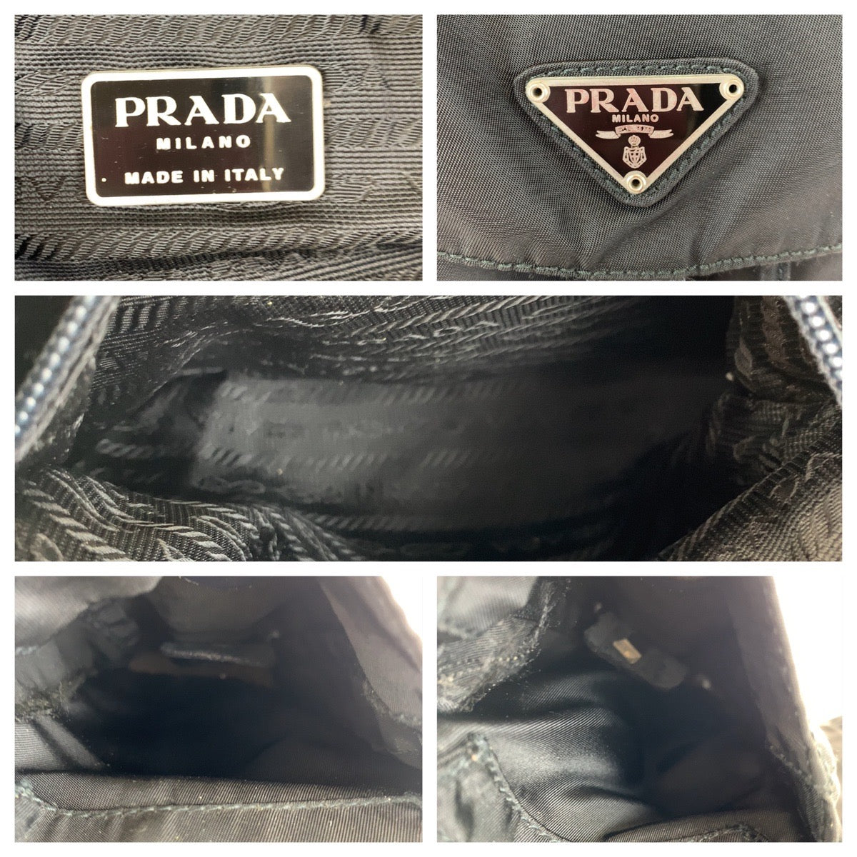 PRADA Prada Tessuto Black Nylon Backpack for Women