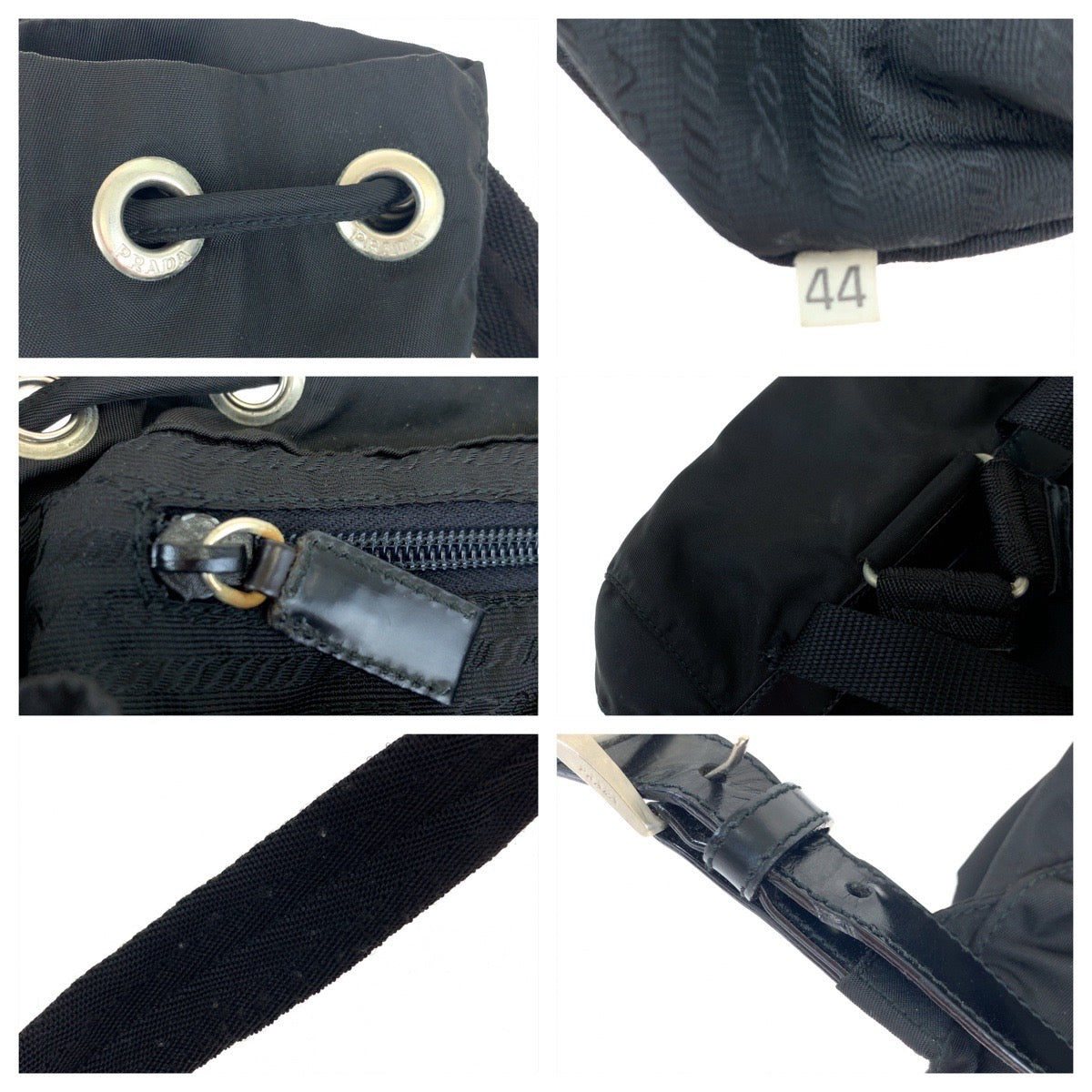 PRADA Prada Tessuto Black Nylon Backpack for Women