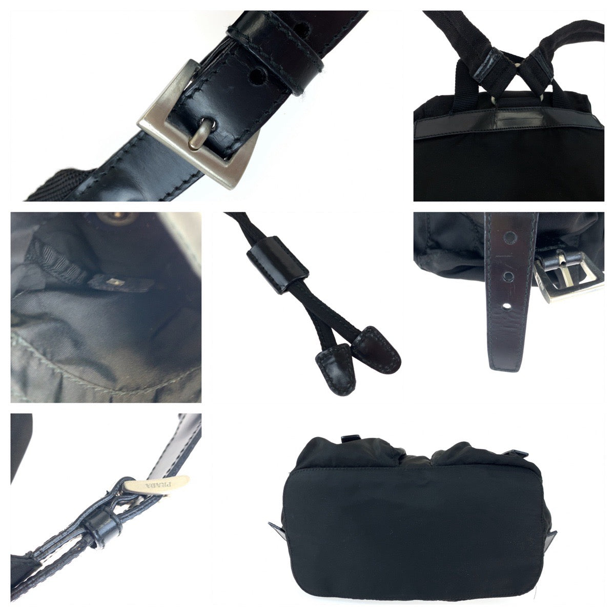 PRADA Prada Tessuto Black Nylon Backpack for Women