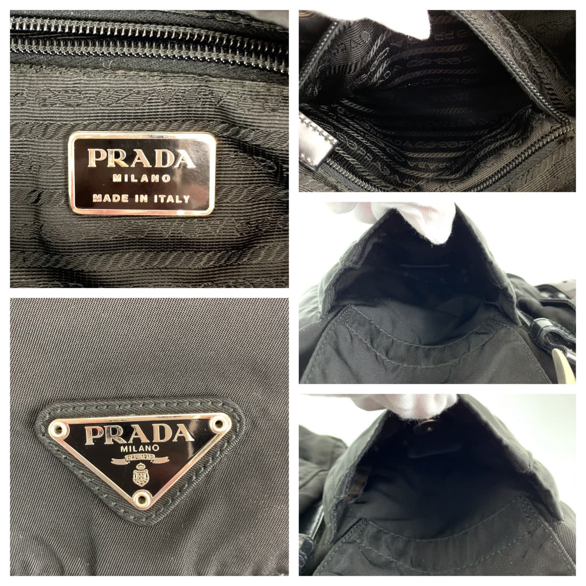PRADA Prada Tessuto Black Nylon Backpack for Women