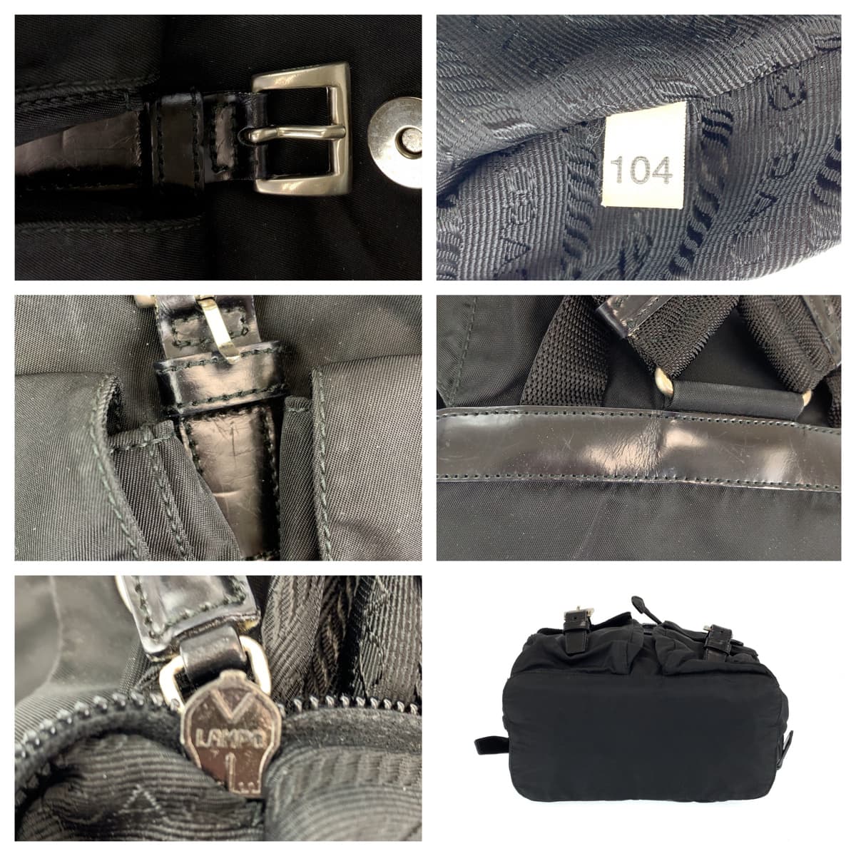 PRADA Prada Tessuto Black Nylon Backpack for Women