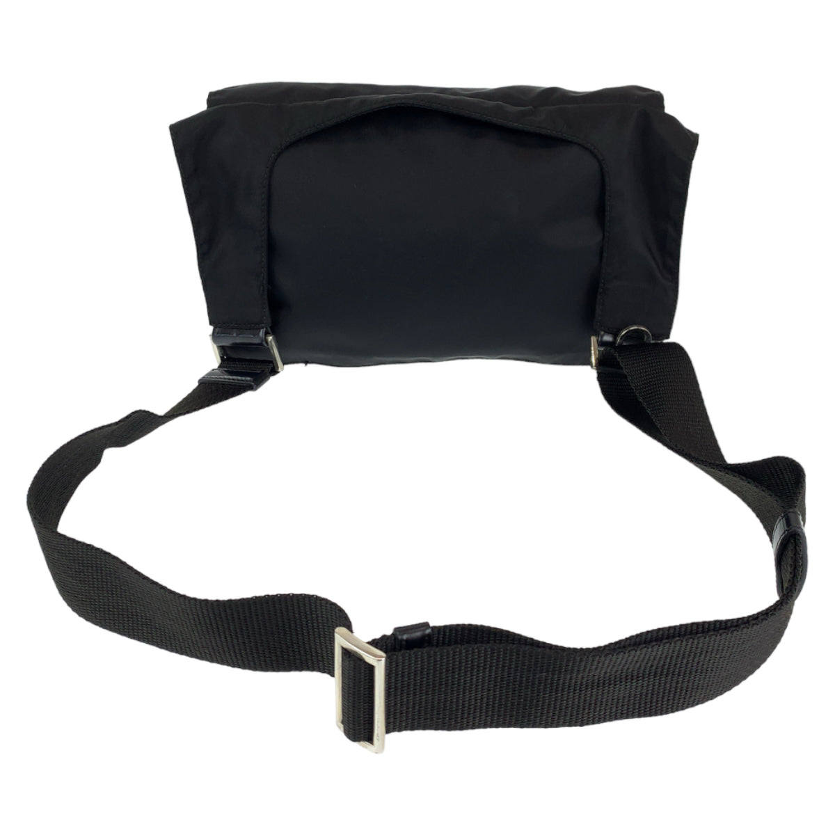 PRADA Tessuto black nylon shoulder bag for women