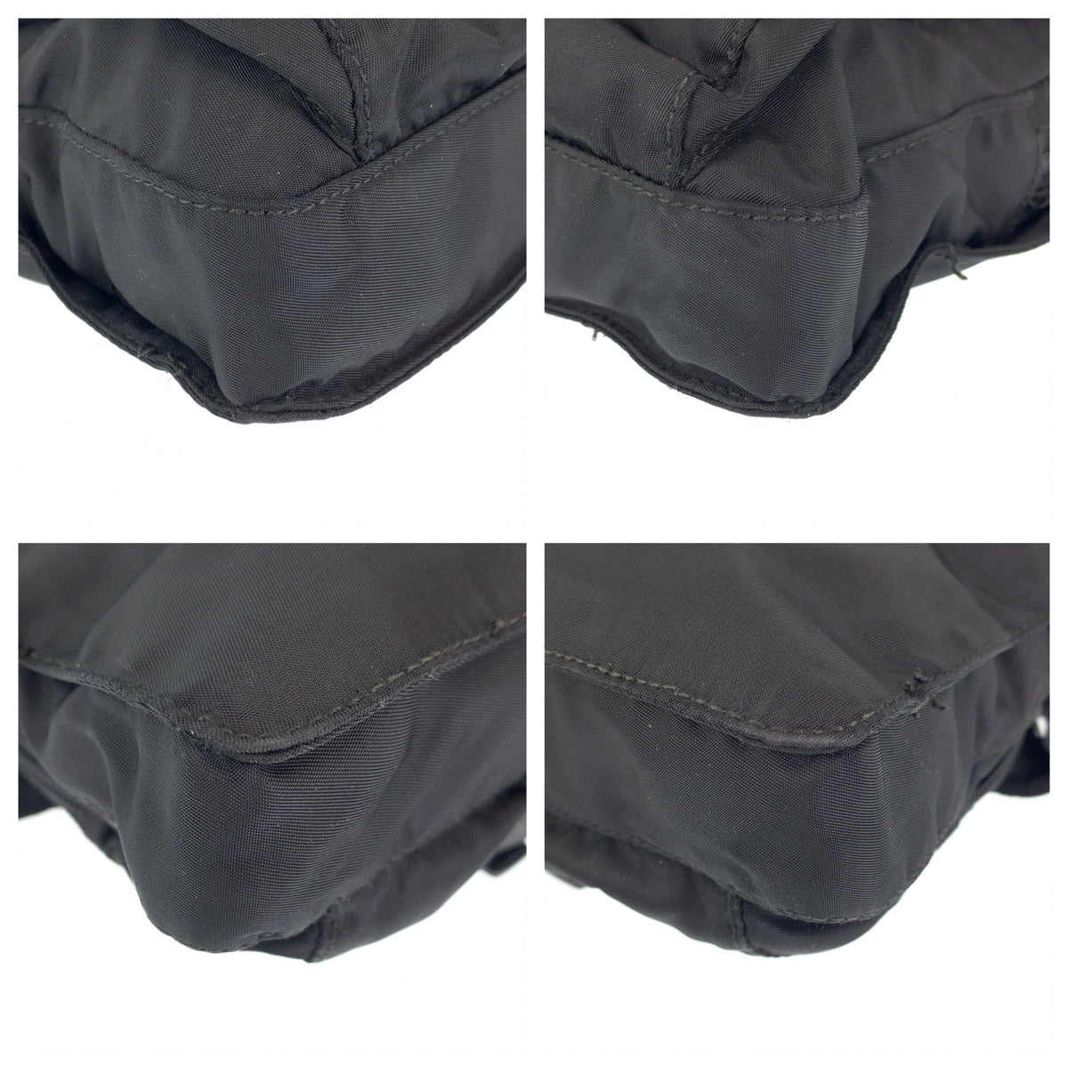 PRADA Tessuto black nylon shoulder bag for women