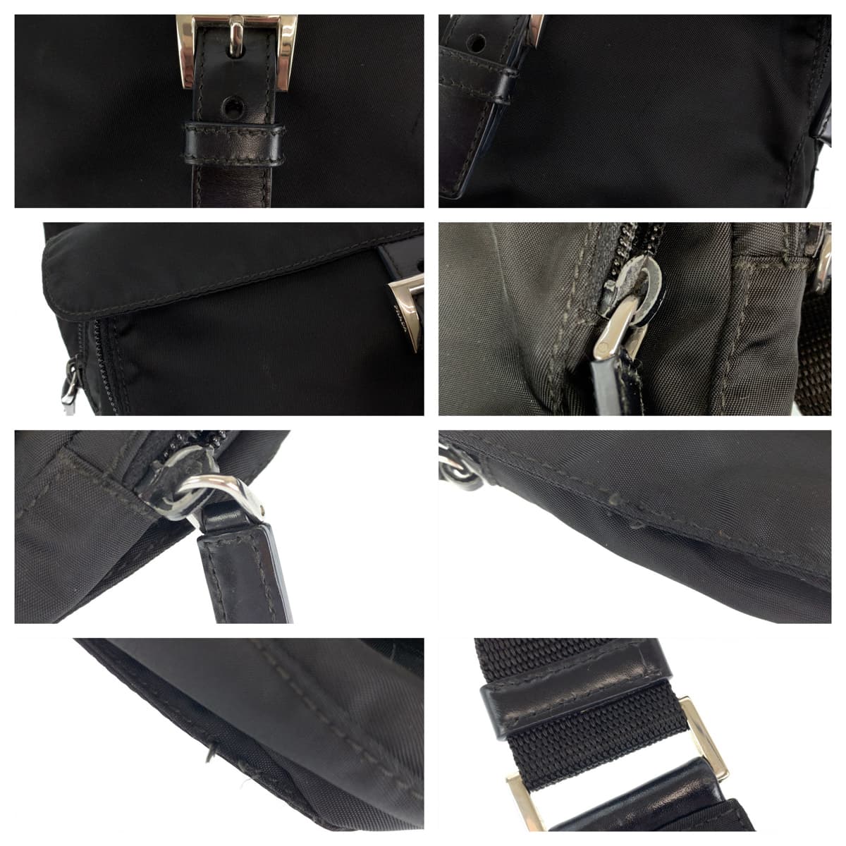 PRADA Tessuto black nylon shoulder bag for women