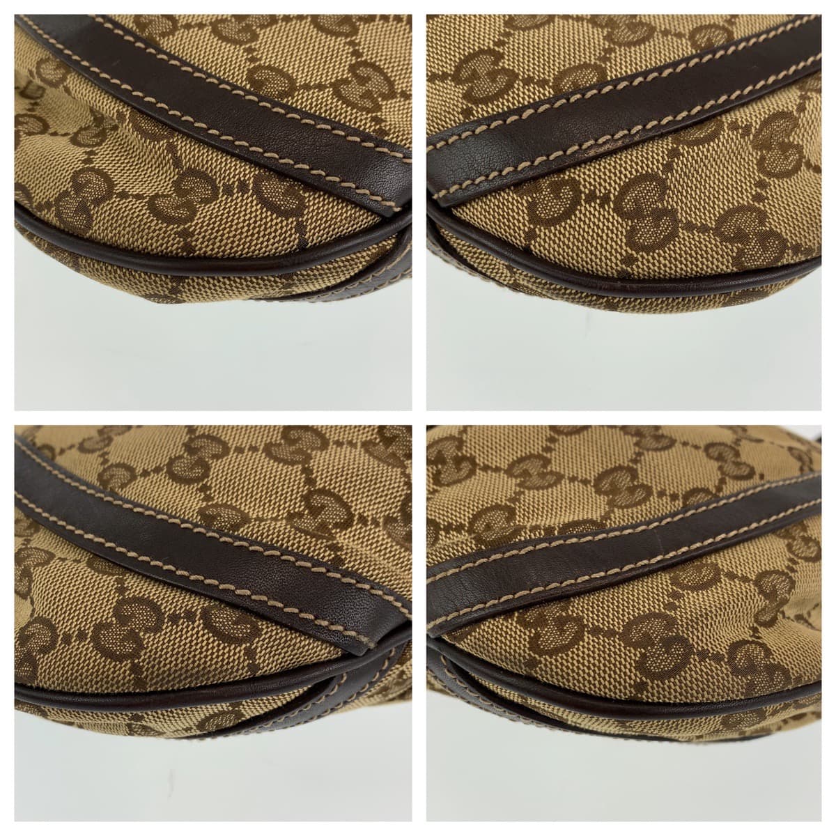GUCCI グッチ アビー ブラウン 茶 ゴールド金具 GGキャンバス 203257 ショルダーバッグ 斜め掛け  レディース