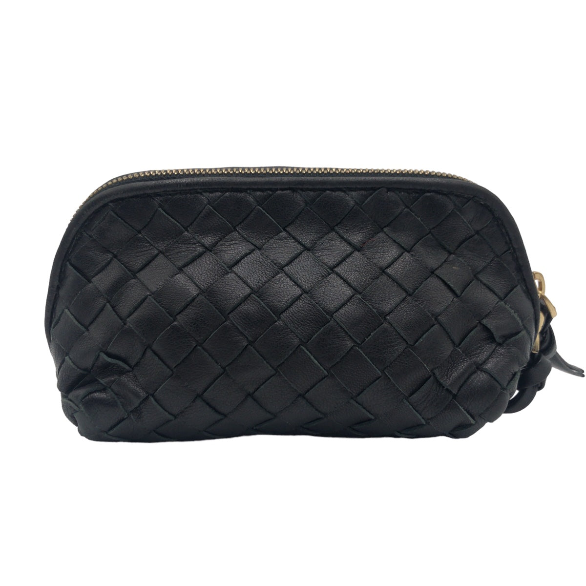BOTTEGAVENETA ボッテガヴェネタ イントレチャート ブラック 黒 レザー 132533 V0013 1006 ポーチ アクセサリーポーチ メイクポーチ  レディース