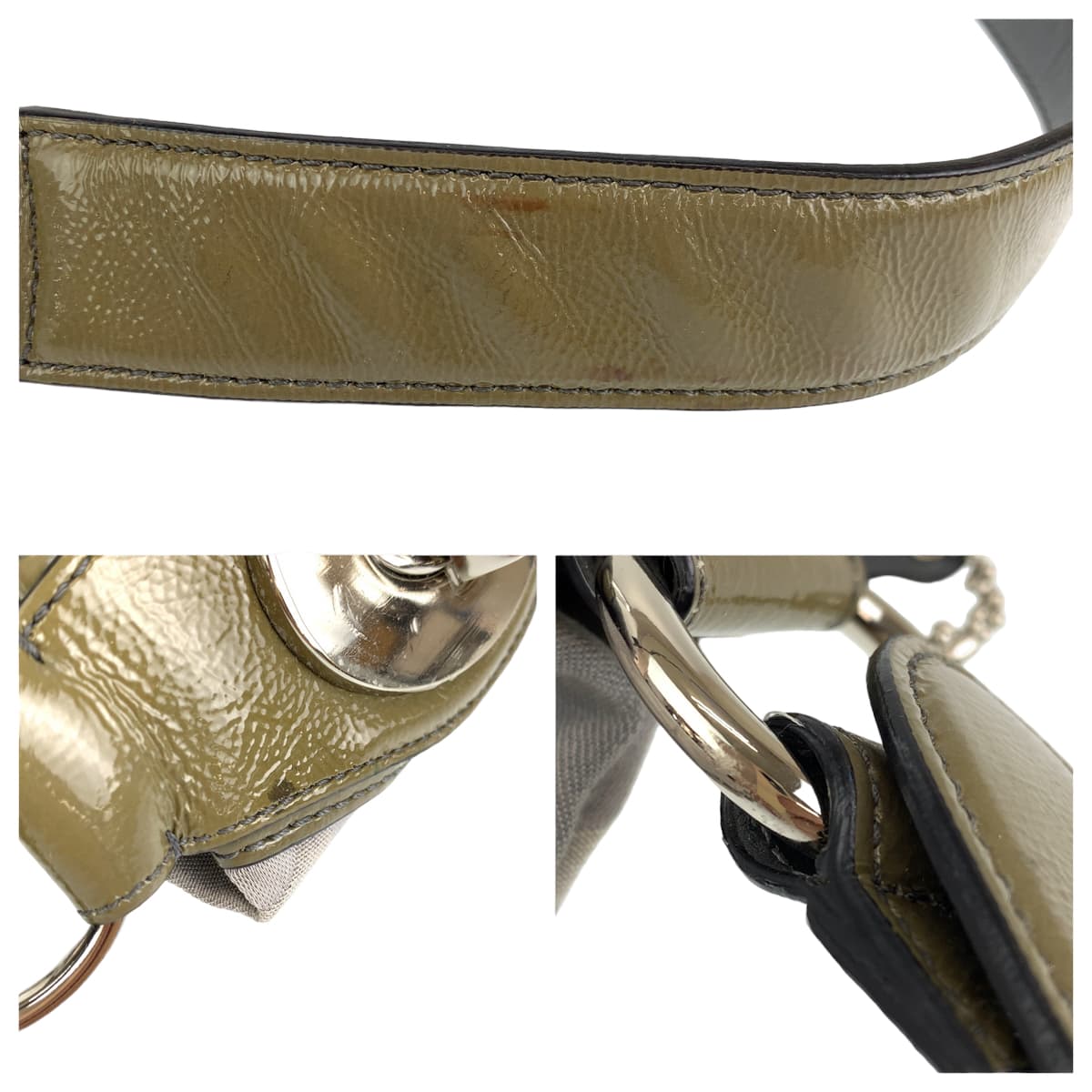 COACH コーチ シグネチャー ペネロピ グレー カーキ キャンバス / レザー F17476 ショルダーバッグ 肩掛け  レディース