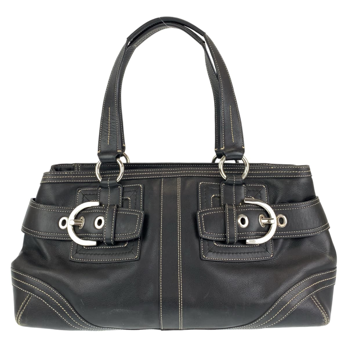 COACH コーチ ソーホー ブラック 黒 レザー 2116 ショルダーバッグ トートバッグ  レディース