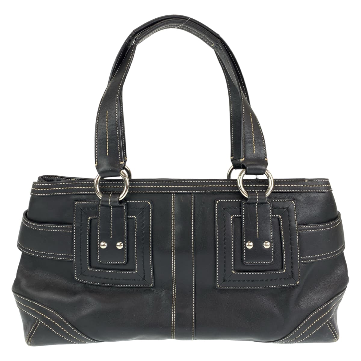 COACH コーチ ソーホー ブラック 黒 レザー 2116 ショルダーバッグ トートバッグ  レディース
