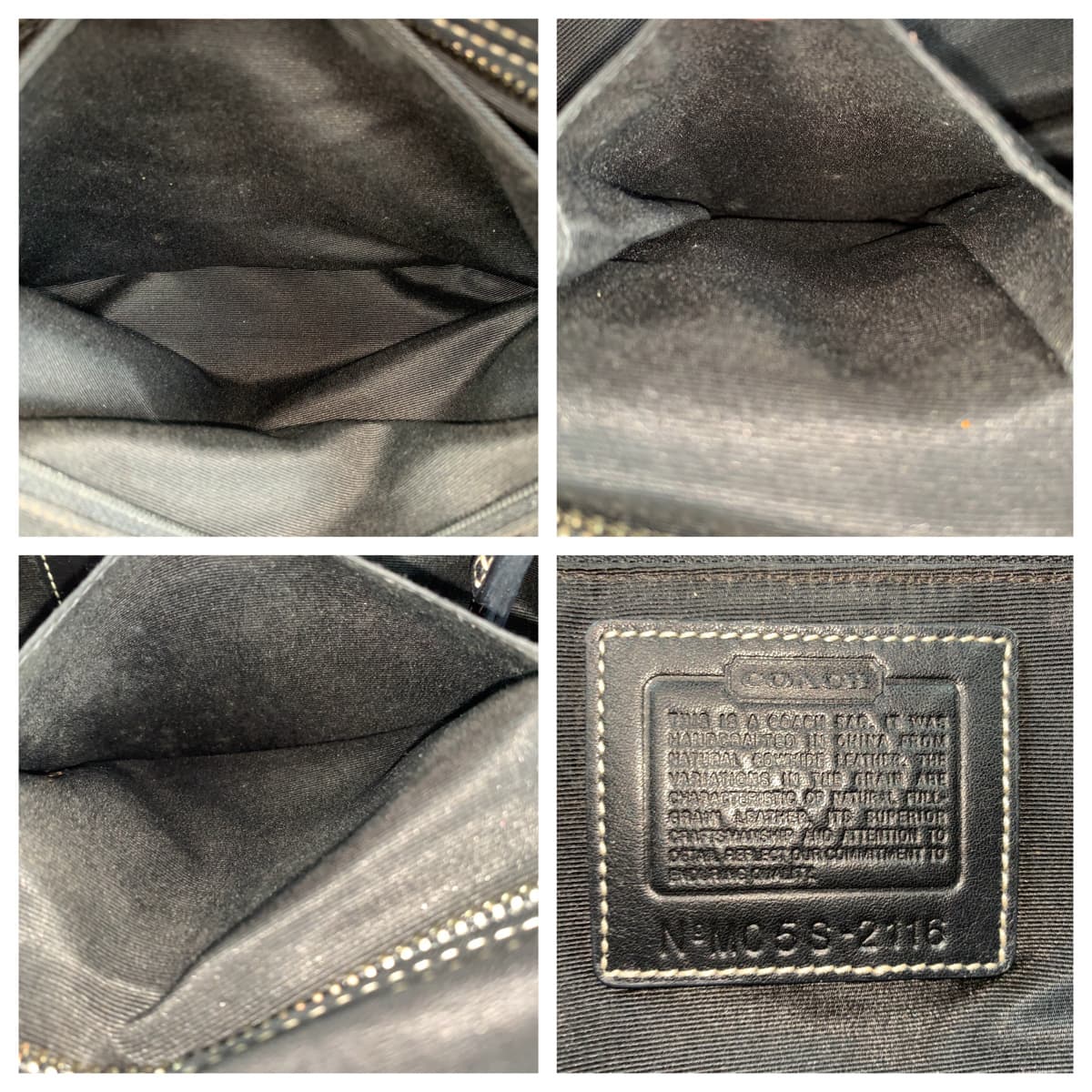 COACH コーチ ソーホー ブラック 黒 レザー 2116 ショルダーバッグ トートバッグ  レディース