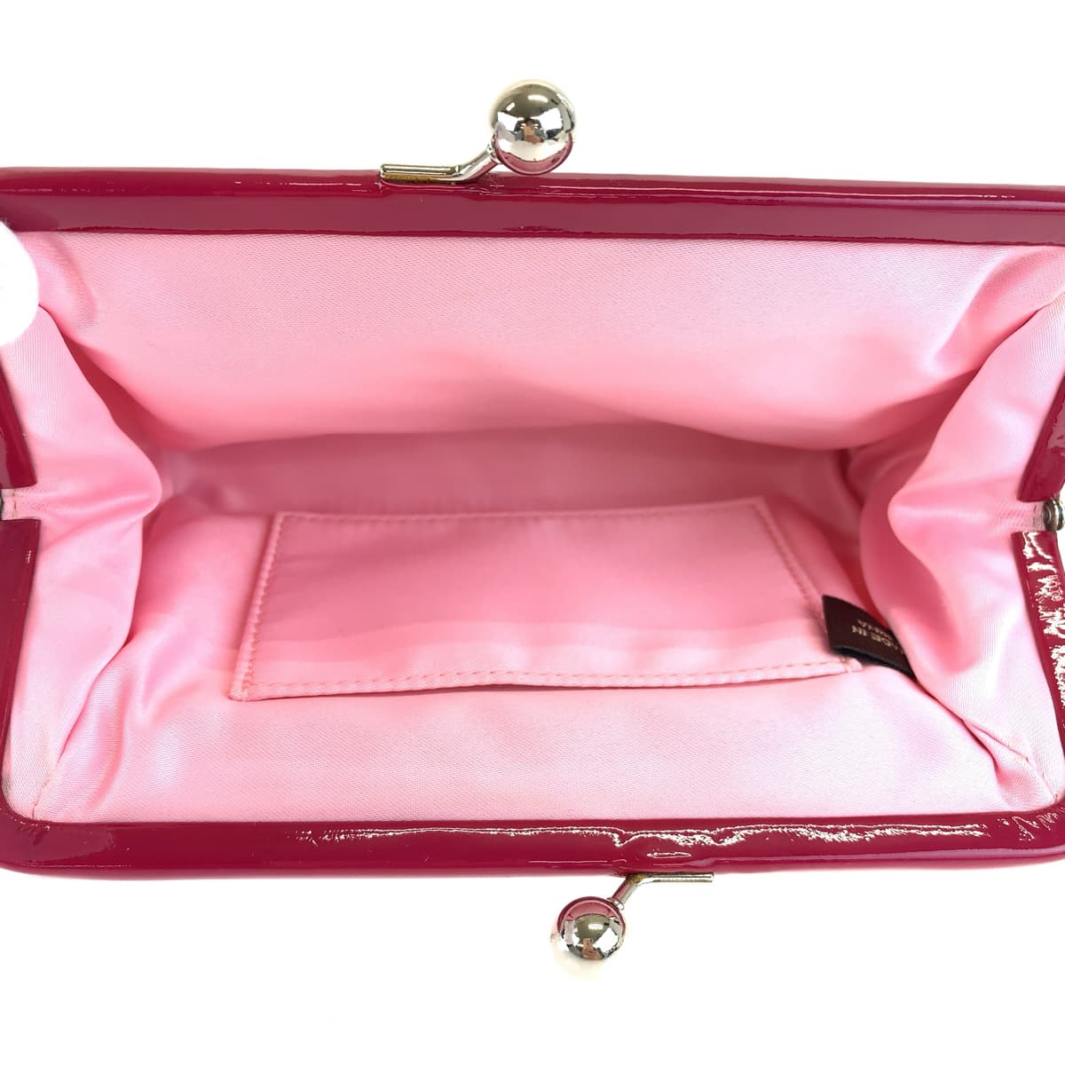 COACH コーチ シグネチャー ピンク ワインレッド 赤 サテン アクセサリーポーチ メイクポーチ  レディース