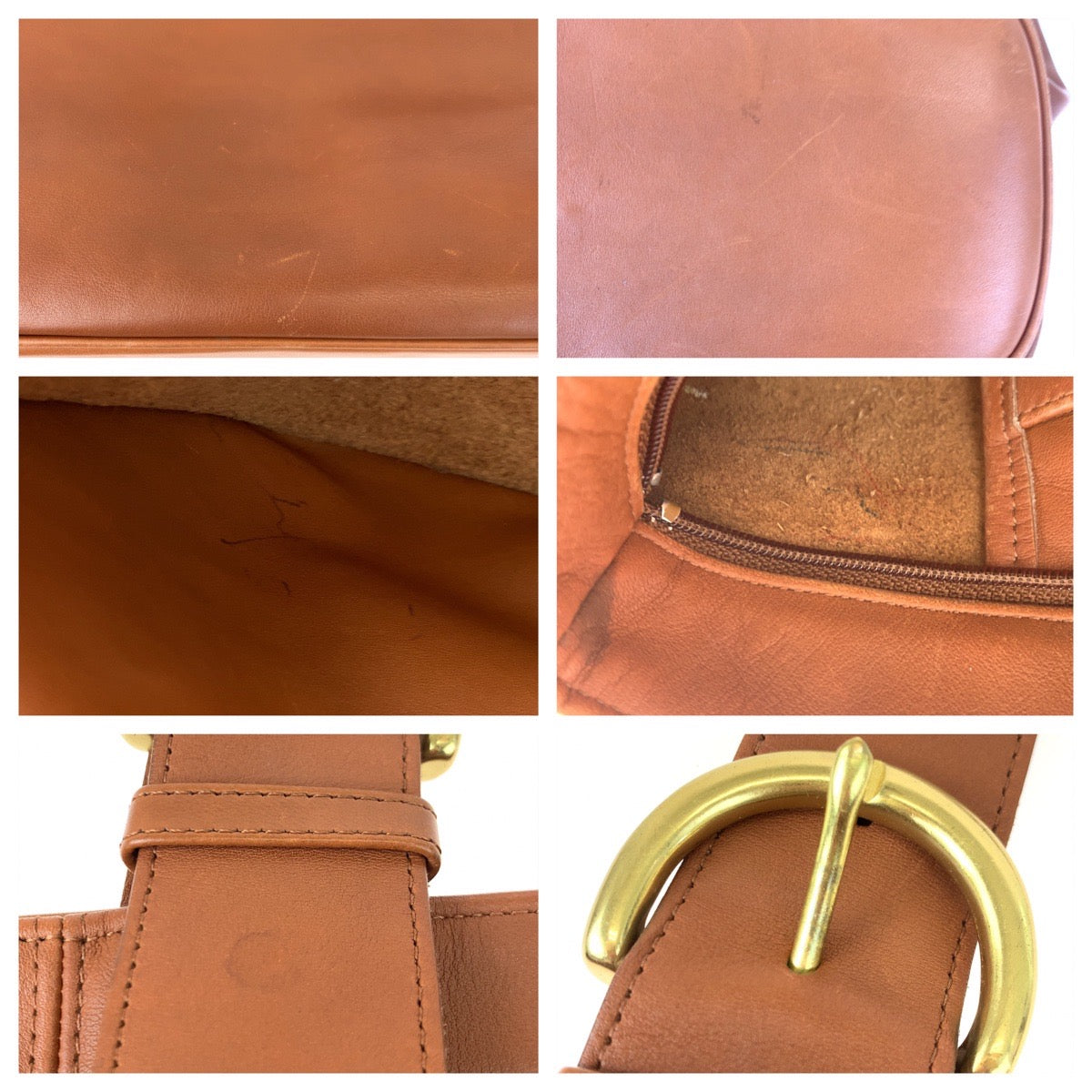 COACH コーチ オールドコーチ ブラウン 茶 レザー 4155 トートバッグ ハンドバッグ  レディース