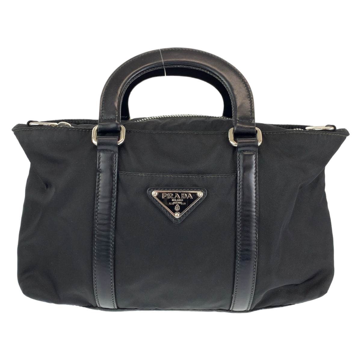 PRADA Prada Tessuto Black Nylon Shoulder Bag Handbag 2way Women's