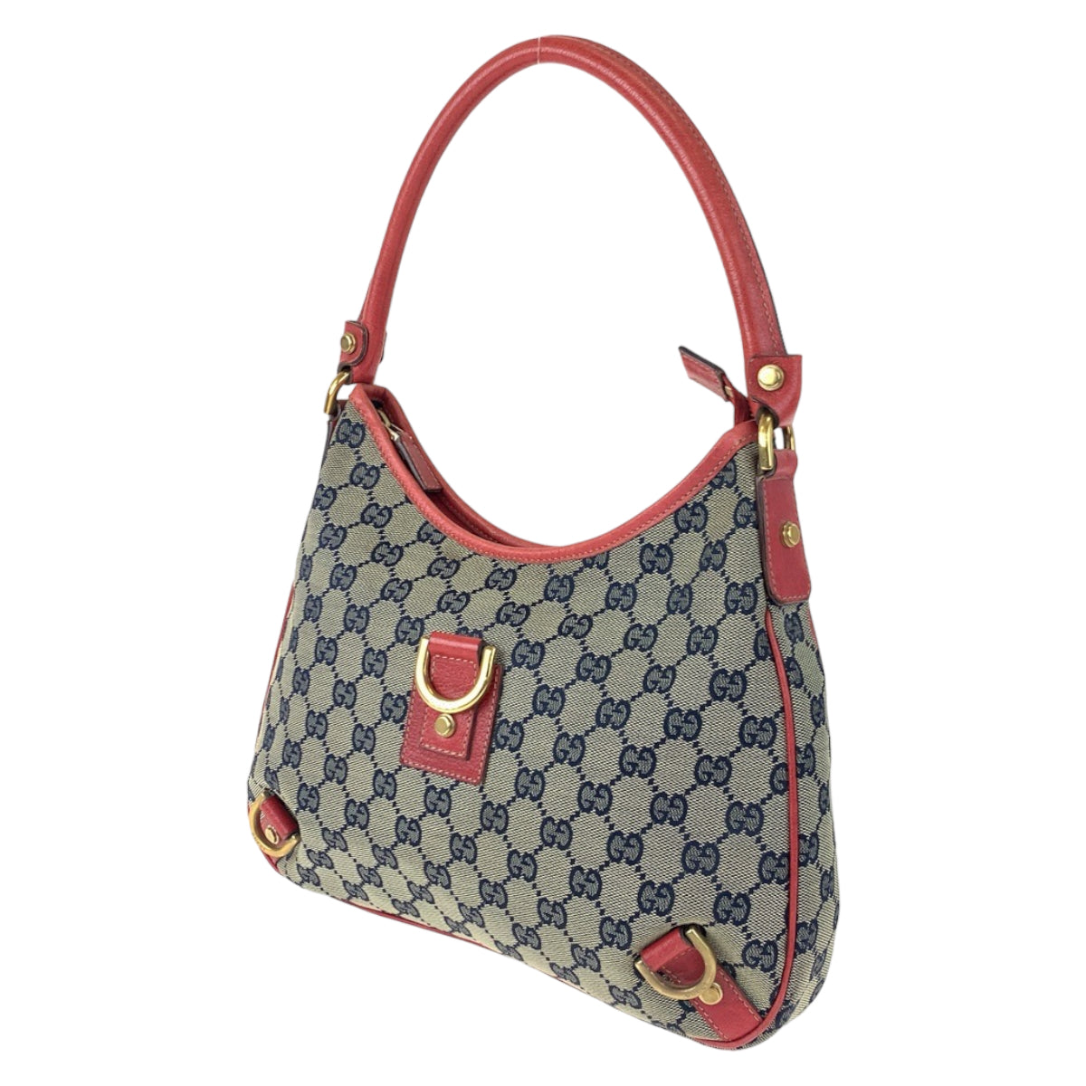 GUCCI グッチ アビー ベージュ レッド 赤 GGキャンバス 130738 ワンショルダーバッグ ハンドバッグ  レディース