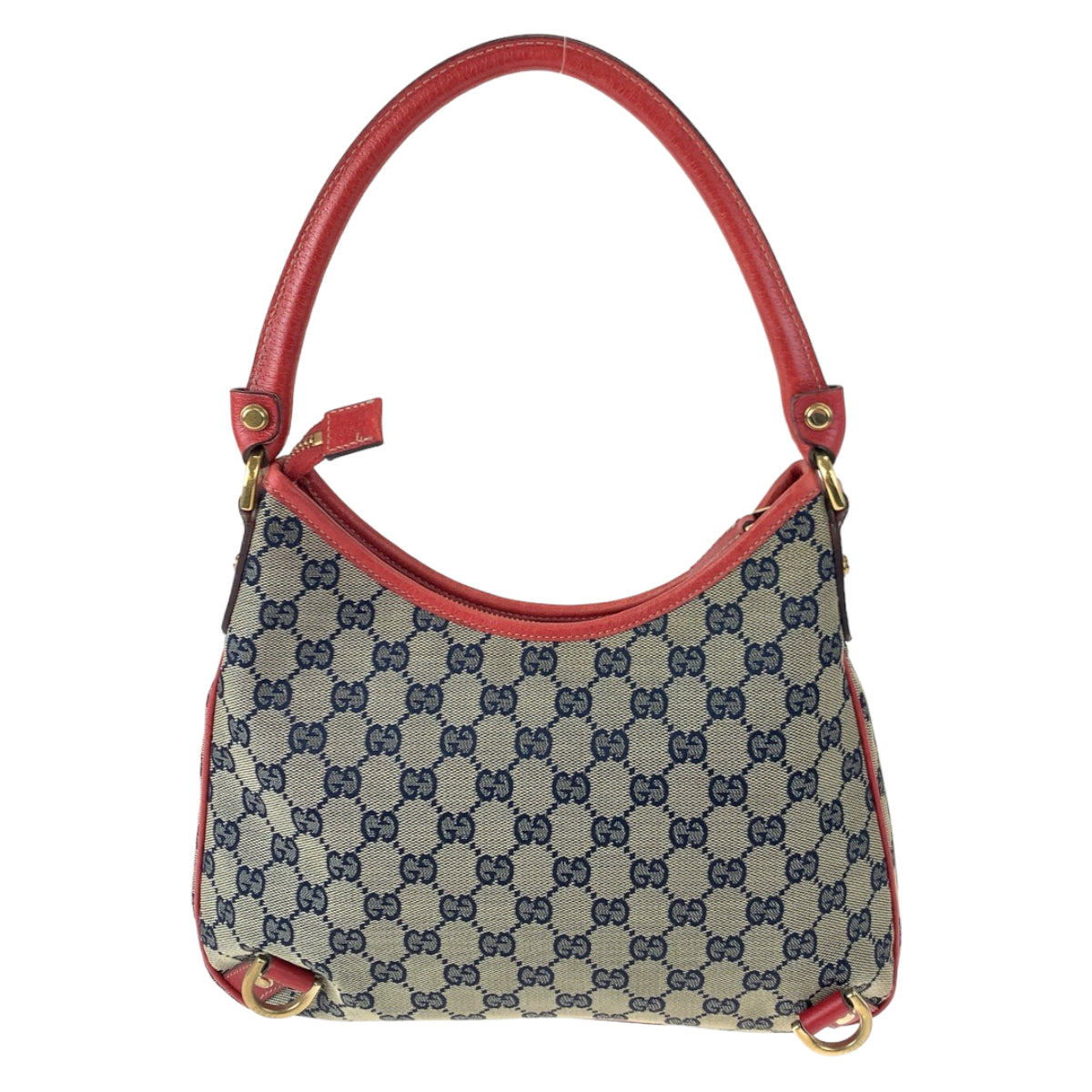 GUCCI グッチ アビー ベージュ レッド 赤 GGキャンバス 130738 ワンショルダーバッグ ハンドバッグ  レディース