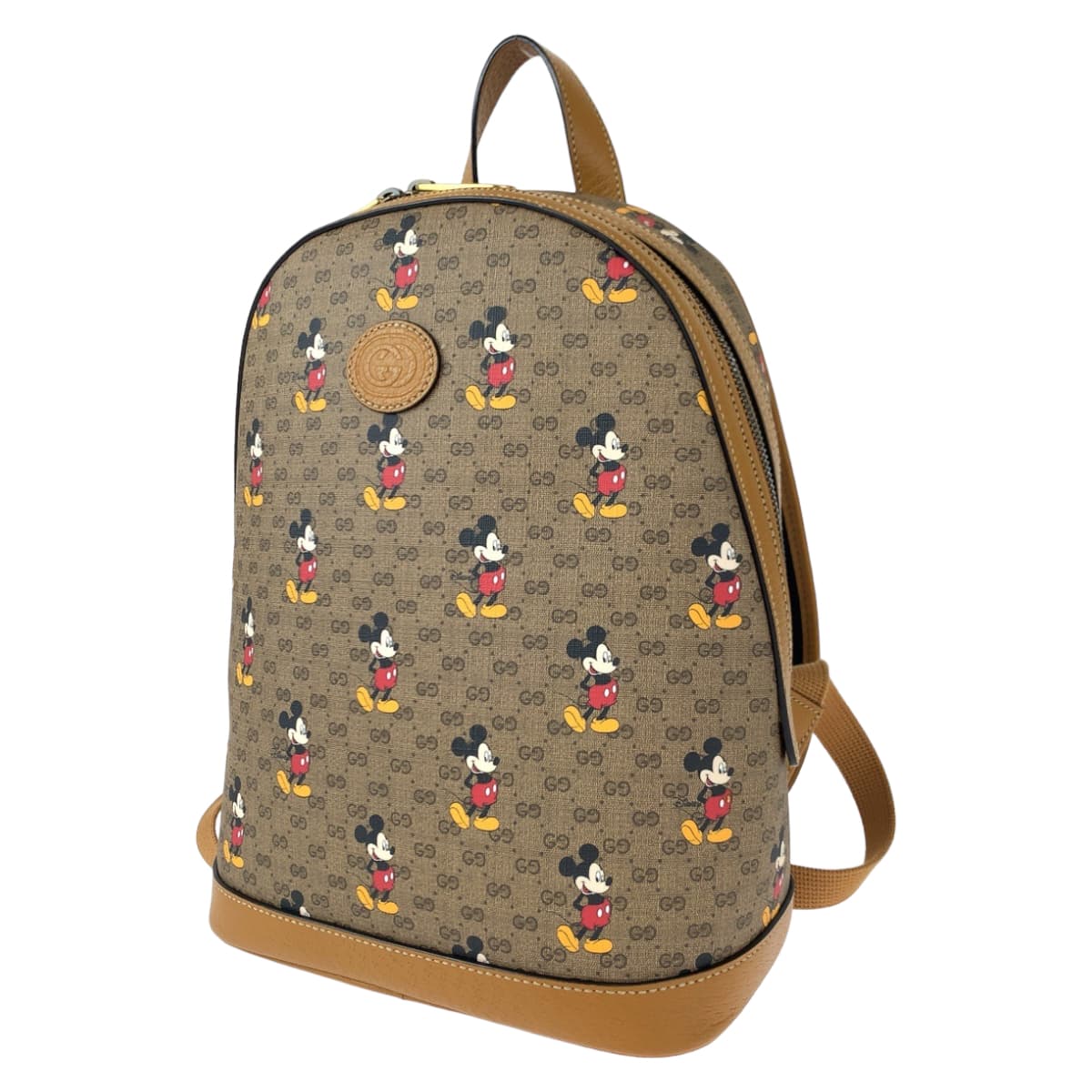 GUCCI グッチ マイクロGG ディズニーコラボ ミッキーマウス ブラウン 茶 GGスプリームキャンバス 552884 ミニリュック バックパック  レディース
