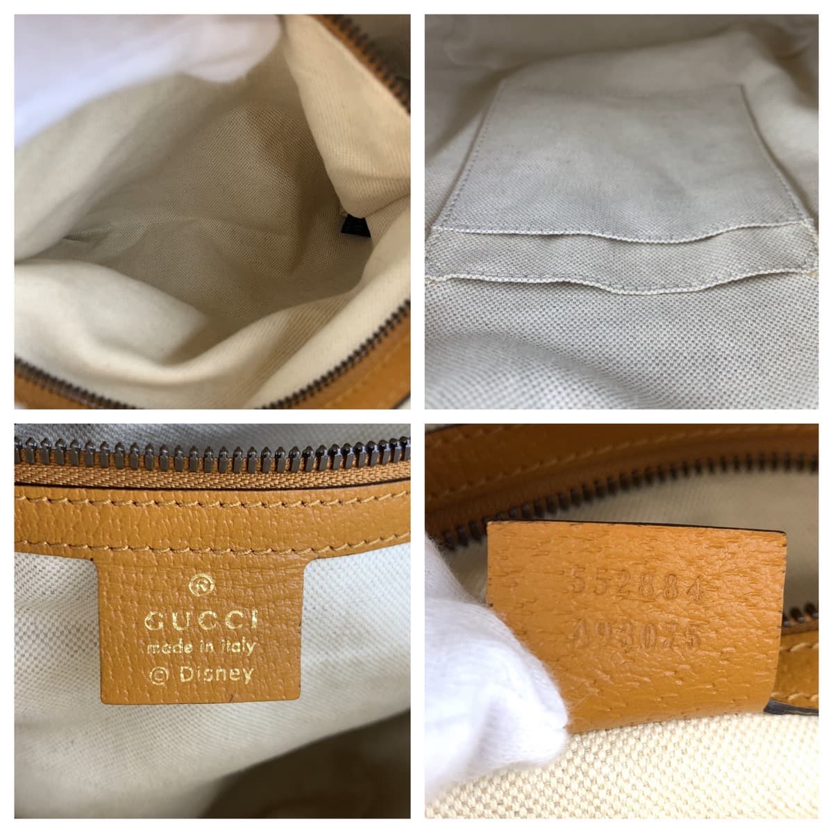 GUCCI グッチ マイクロGG ディズニーコラボ ミッキーマウス ブラウン 茶 GGスプリームキャンバス 552884 ミニリュック バックパック  レディース