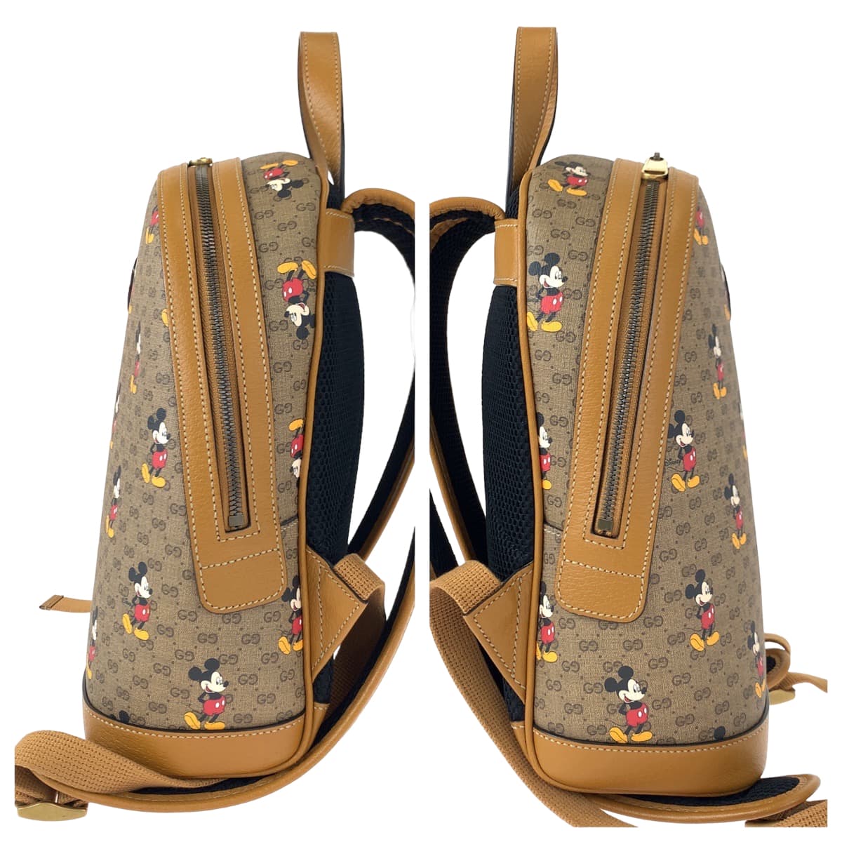 GUCCI グッチ マイクロGG ディズニーコラボ ミッキーマウス ブラウン 茶 GGスプリームキャンバス 552884 ミニリュック バックパック  レディース