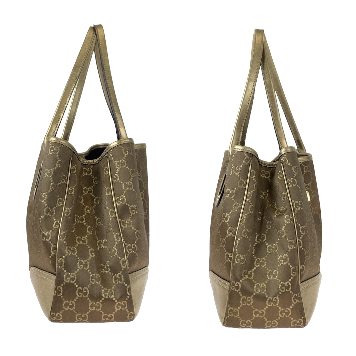 GUCCI グッチ プリンシー ブラウン 茶 ゴールド GGキャンバス / レザー 163805 トートバッグ ハンドバッグ  レディース