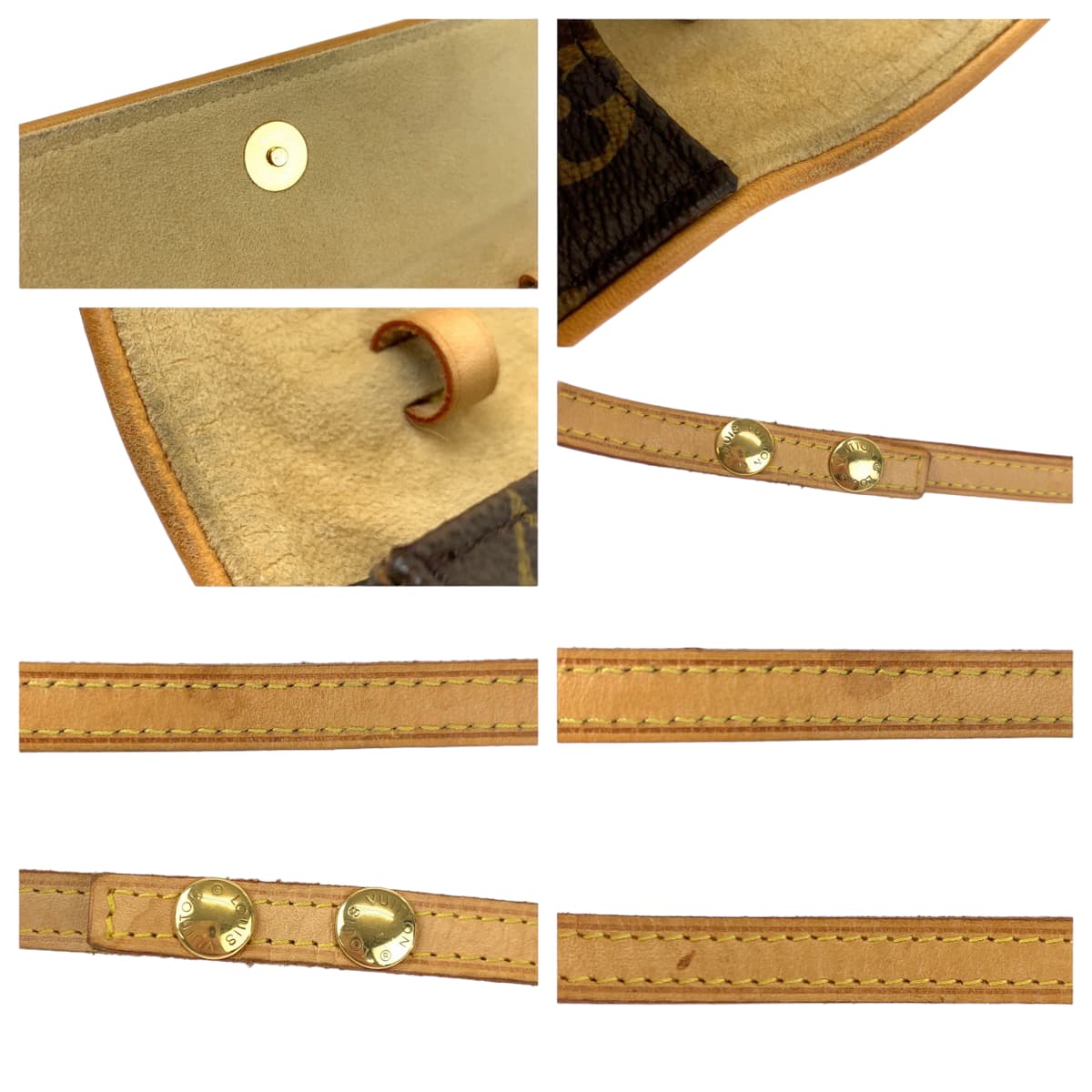 LOUIS VUITTON ルイヴィトン モノグラム ポシェットツインPM ブラウン 茶 PVC M51854 ショルダーバッグ 斜め掛け  レディース