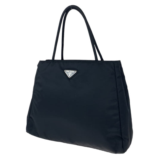 PRADA Prada Tessuto Black Nylon Handbag Tote Bag for Women