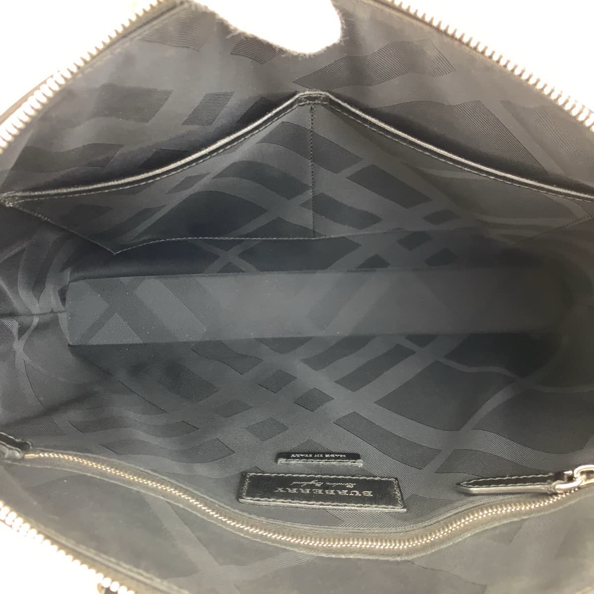 BURBERRY バーバリー バーバリーロンドン ブラック 黒 グリーン 緑 レザー ビジネスバッグ ブリーフケース  メンズ