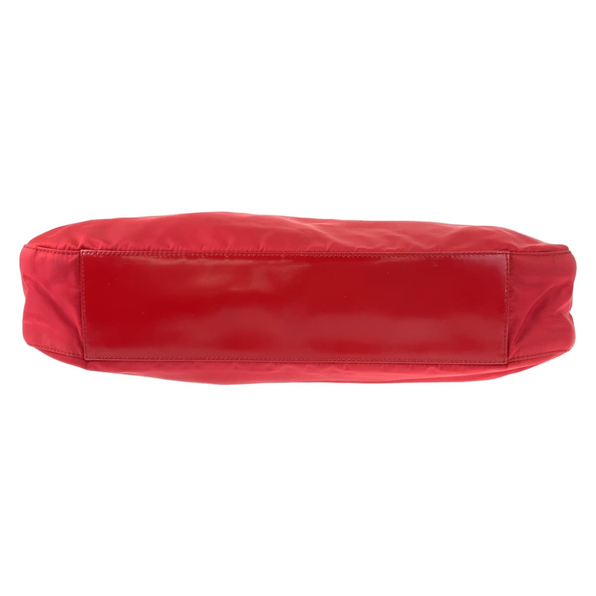 PRADA Prada Tessuto Red Silver Hardware Nylon Shoulder Bag for Women