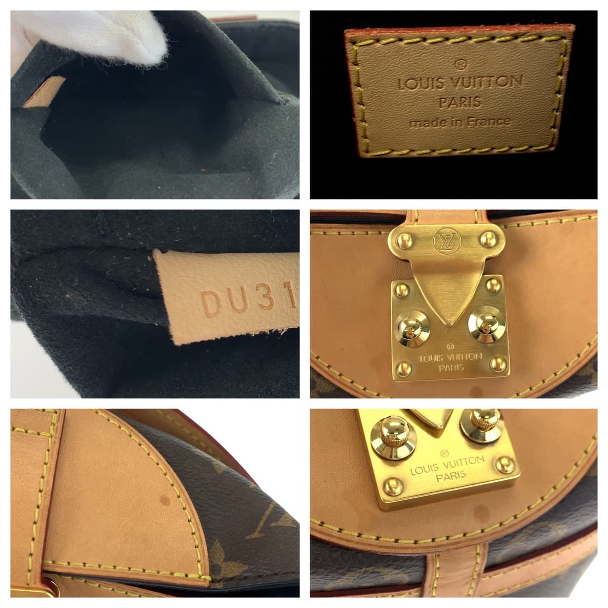 LOUIS VUITTON ルイヴィトン モノグラム ダッフルバッグ ブラウン 茶 PVC M43587 ショルダーバッグ ハンドバッグ 2way  レディース