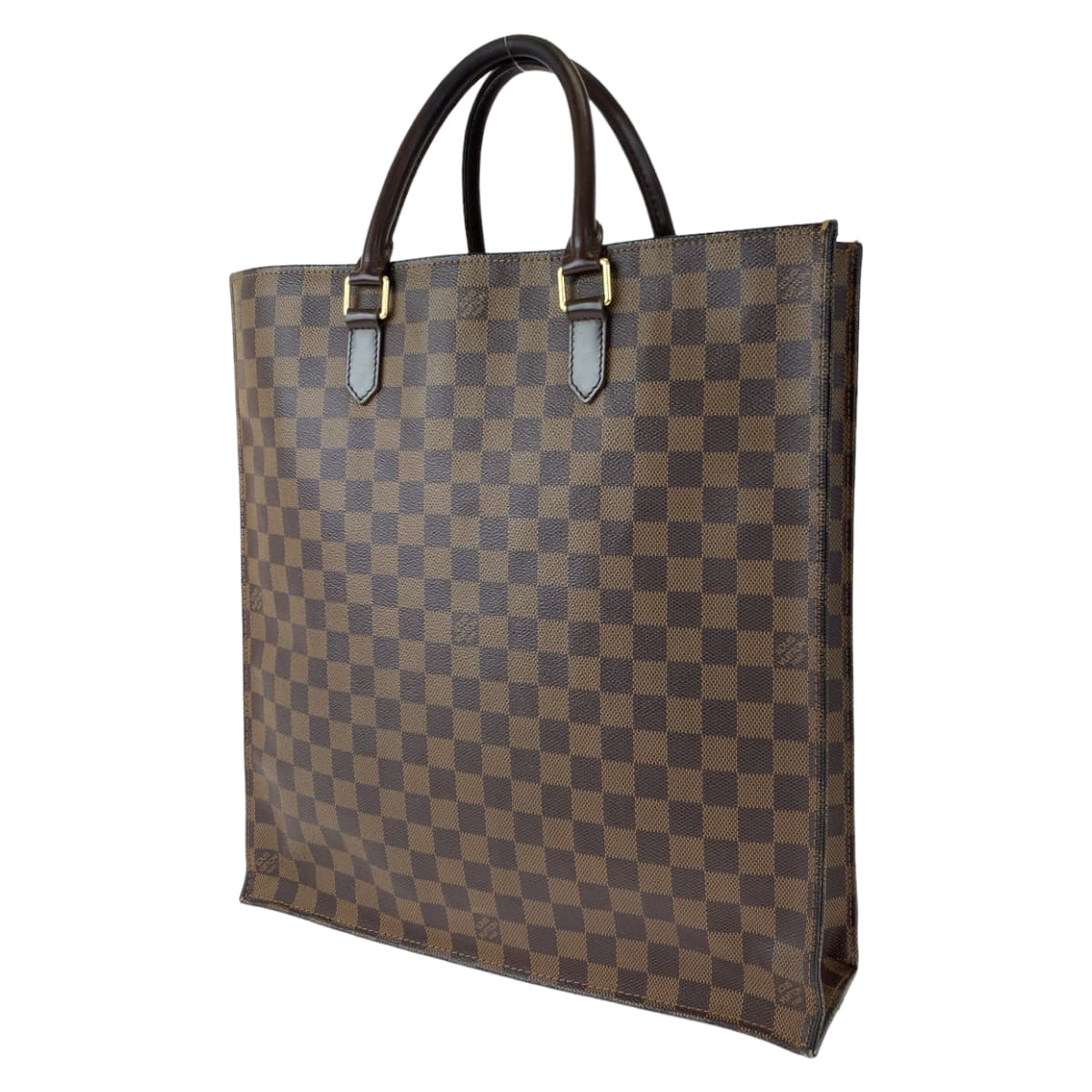 LOUIS VUITTON ルイヴィトン ダミエ サックプラ ブラウン 茶 PVC N51140 ハンドバッグ トートバッグ  レディース