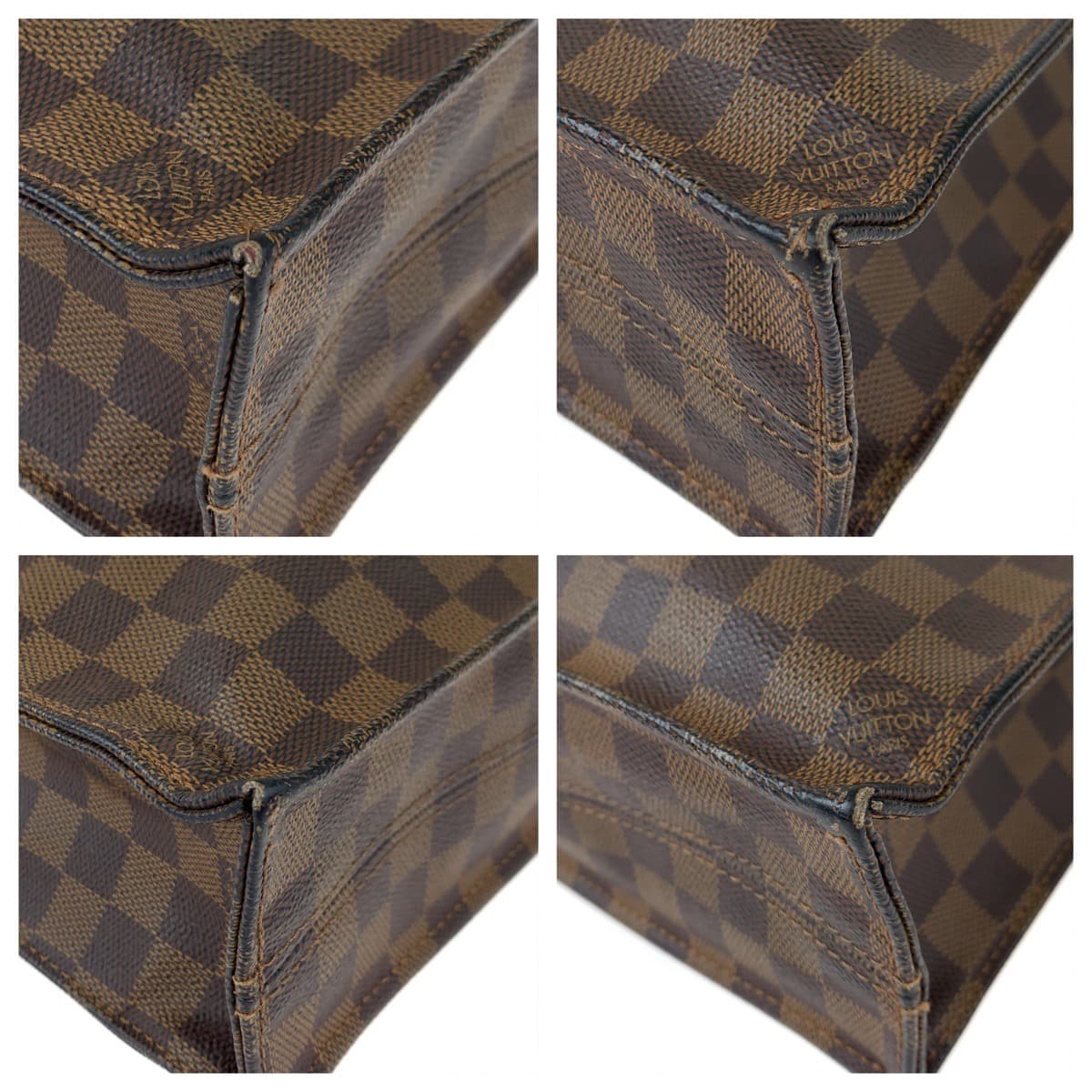 LOUIS VUITTON ルイヴィトン ダミエ サックプラ ブラウン 茶 PVC N51140 ハンドバッグ トートバッグ  レディース