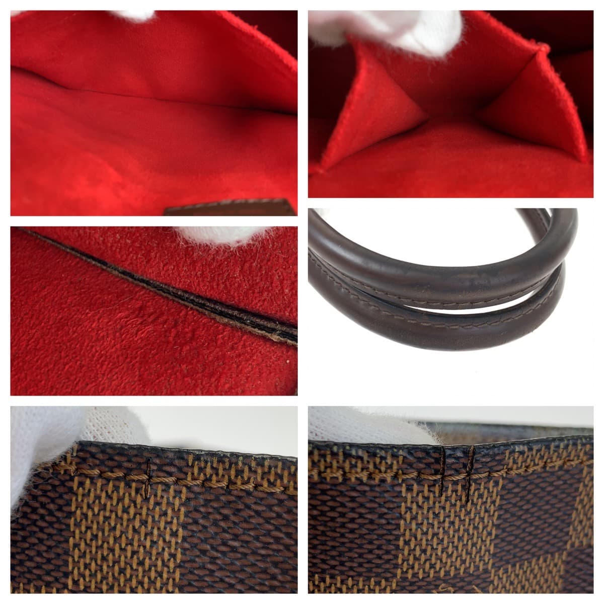 LOUIS VUITTON ルイヴィトン ダミエ サックプラ ブラウン 茶 PVC N51140 ハンドバッグ トートバッグ  レディース