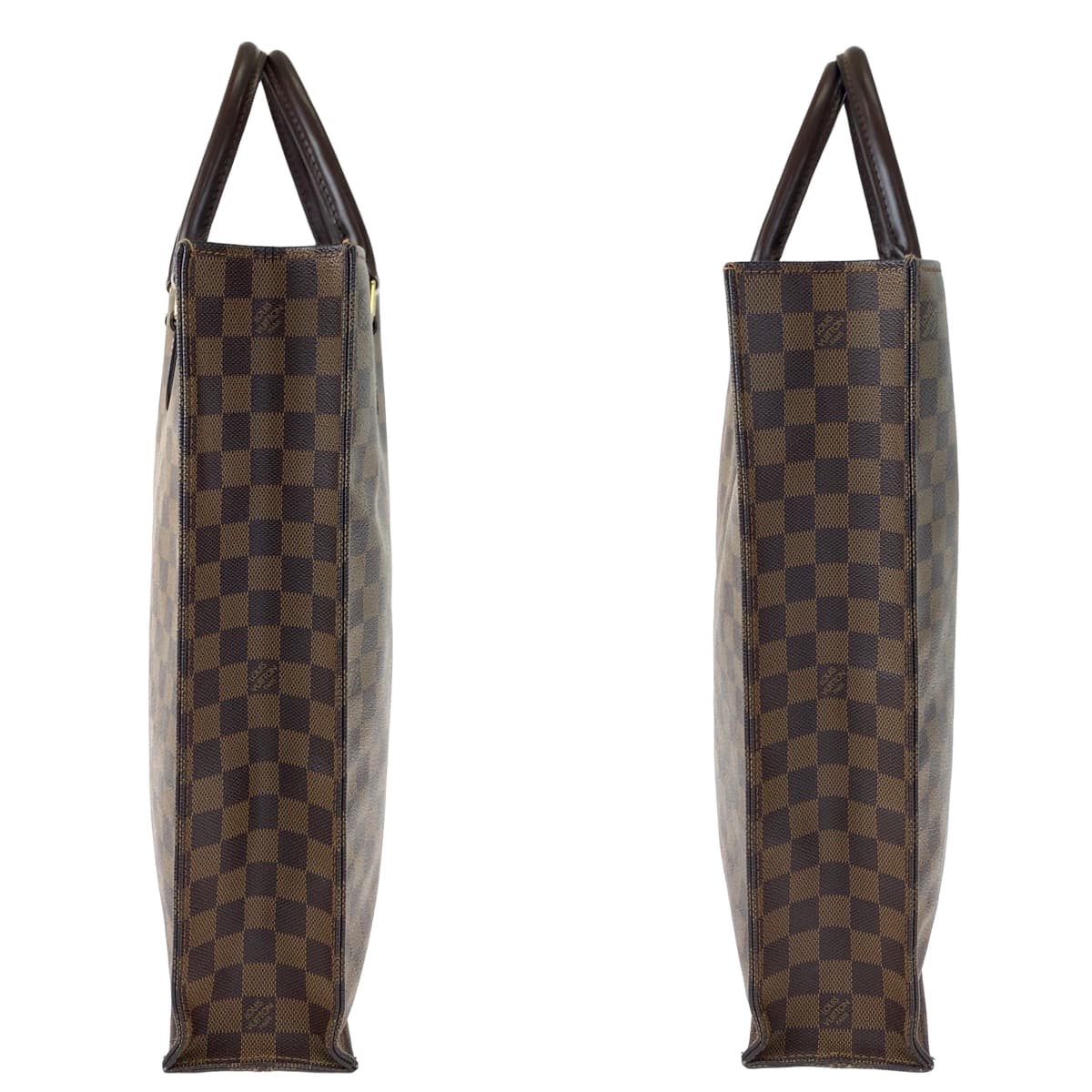 LOUIS VUITTON ルイヴィトン ダミエ サックプラ ブラウン 茶 PVC N51140 ハンドバッグ トートバッグ  レディース