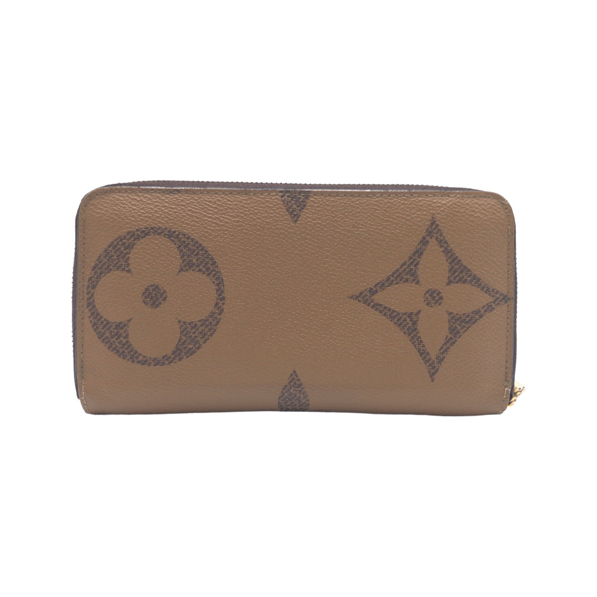 LOUIS VUITTON ルイヴィトン モノグラム ジャイアント リバース ジッピーウォレット ブラウン 茶 ゴールド金具 PVC M69353 長財布 ラウンドファスナー  メンズ