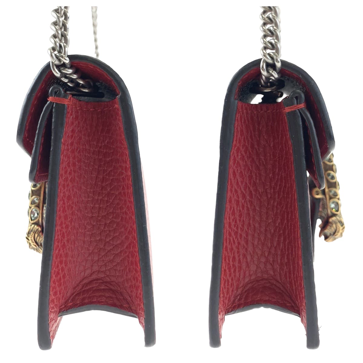 GUCCI グッチ デュオニュソス レッド 赤 ゴールド金具 レザー 476432 チェーンショルダーバッグチェ 斜め掛け  レディース