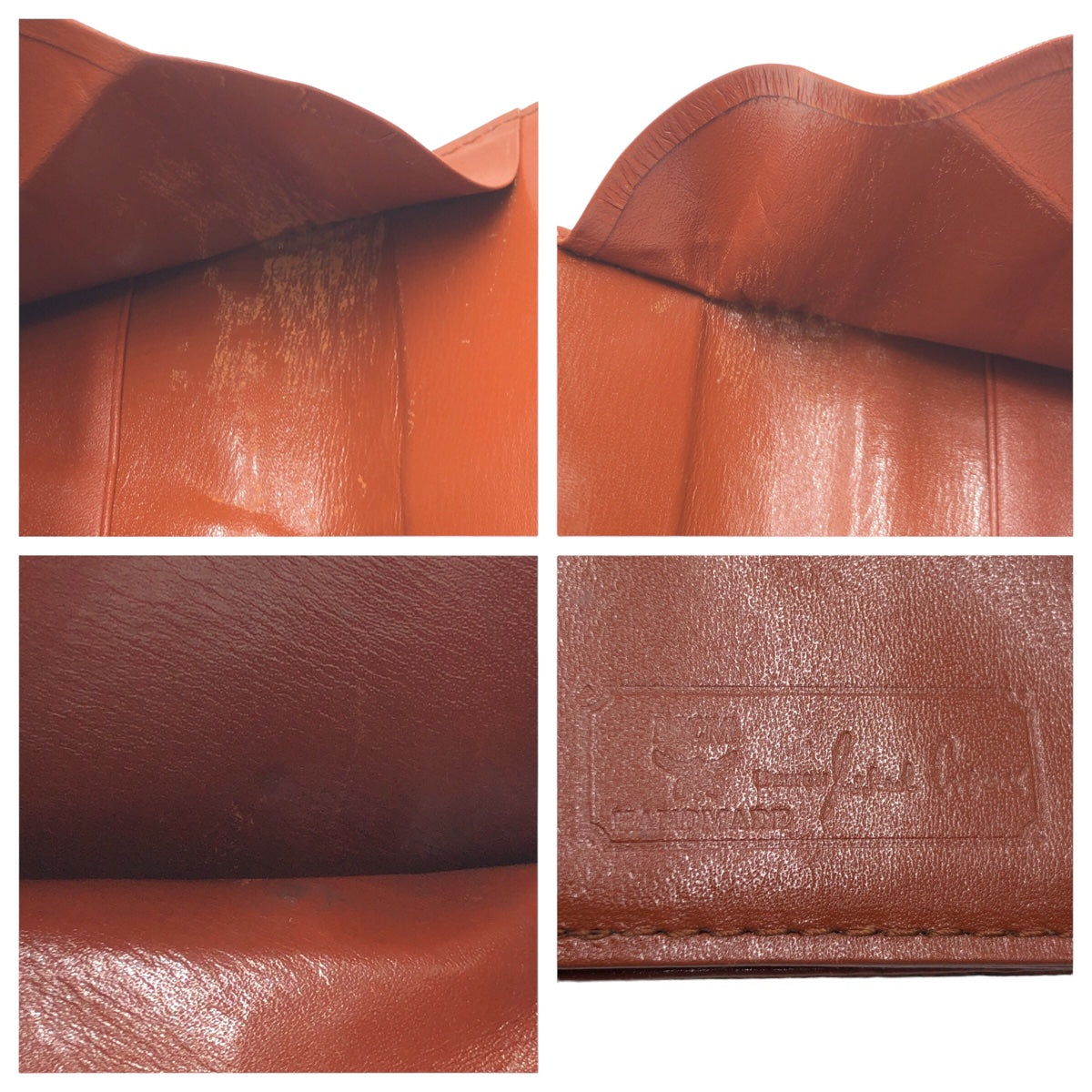 MCM Brown Gold Hardware / Synthetic Leather Tri-Fold Wallet Compact Wallet for Women