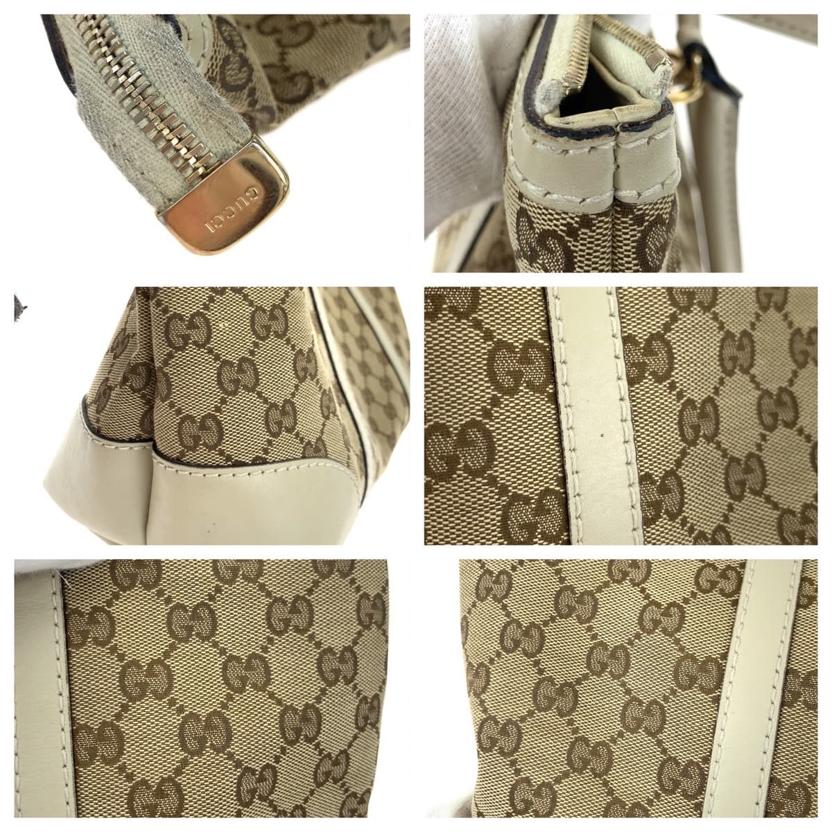 GUCCI グッチ ラブリー ベージュ ゴールド金具 GGキャンバス 257069 トートバッグ ハンドバッグ  レディース