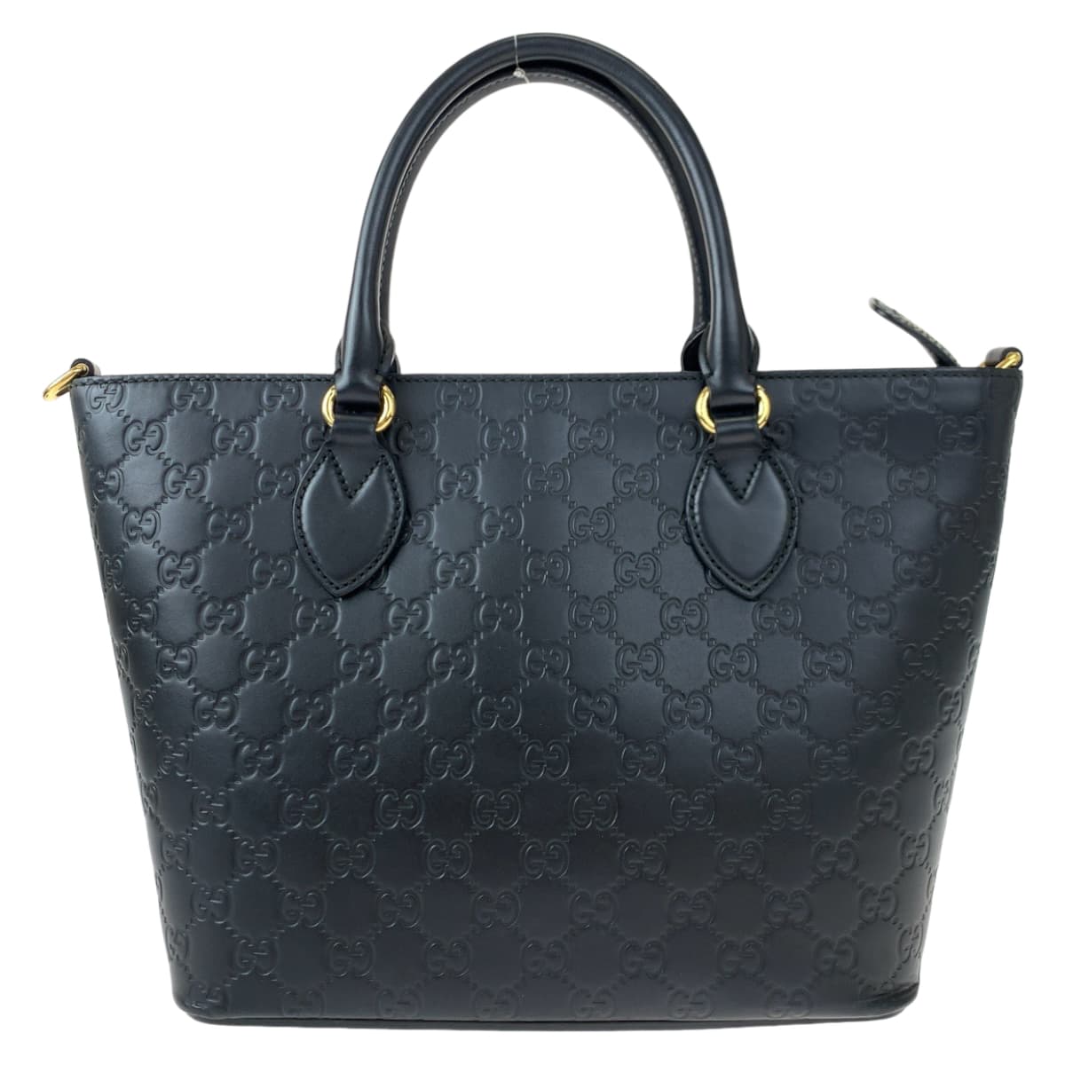GUCCI グッチ グッチシマ ブラック 黒 シマレザー 432124 ショルダーバッグ ハンドバッグ 2way  レディース